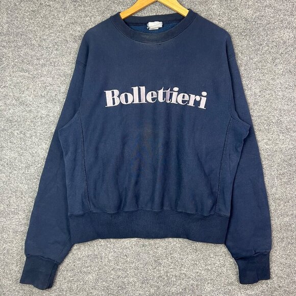 RARE Vintage 80s Adidas Nick Bollettieri Crewneck Sweatshirt Made In USA Size L